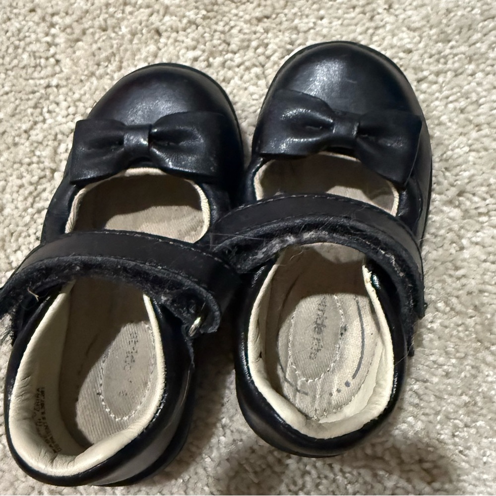 Stride Rite Black Baby Walker Shoes